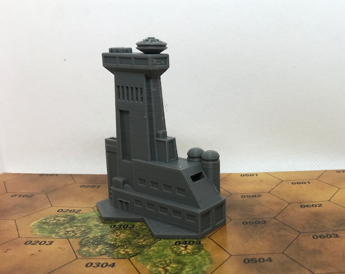 Spaceport Control Centre - Mapscale Buildings | American Mecha | Compatible with BT and other 6mm Tabletop Wargames