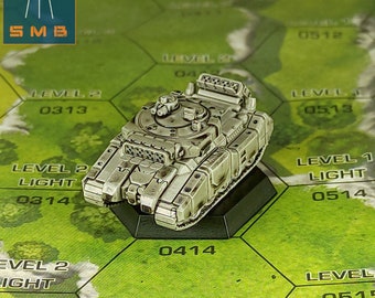 SturmFeur Heavy Tank - SirMortimerBombito Sculpt | American Mecha | Compatible with BT and other 6mm Tabletop Wargames