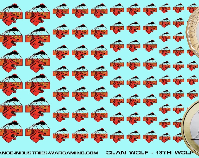 Clan Wolf - 13th Wolf Guards | Premium Decals for BattleTech / Mechwarrior / Alpha Strike