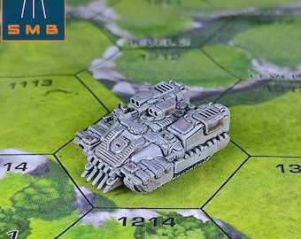 Ignis Infantry Support Tank - SirMortimerBombito Sculpt | American Mecha | Compatible with BT and other 6mm Tabletop Wargames