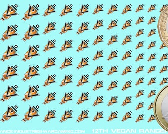 12th Vegan Rangers - Premium Waterslide Decals compatible with BT/American Mecha