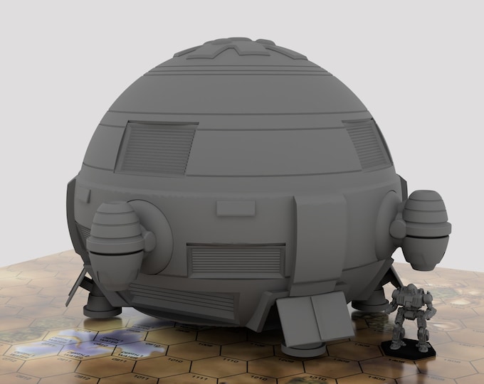 Mammoth - Mapscale Civilian Dropship | DIW Exclusive | American Mecha | Compatible with BT and other 6mm Tabletop Wargames