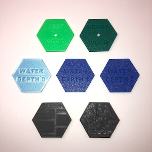 BattleBlox Modular Terrain System - Base Tiles | American Mecha | Compatible with BT and other 6mm Tabletop Wargames