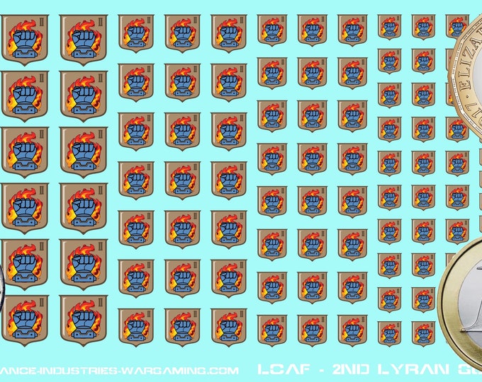 Lyran Commonwealth - Lyran Guards - 2nd Lyran Guards | Premium Decals for BattleTech / Mechwarrior / Alpha Strike