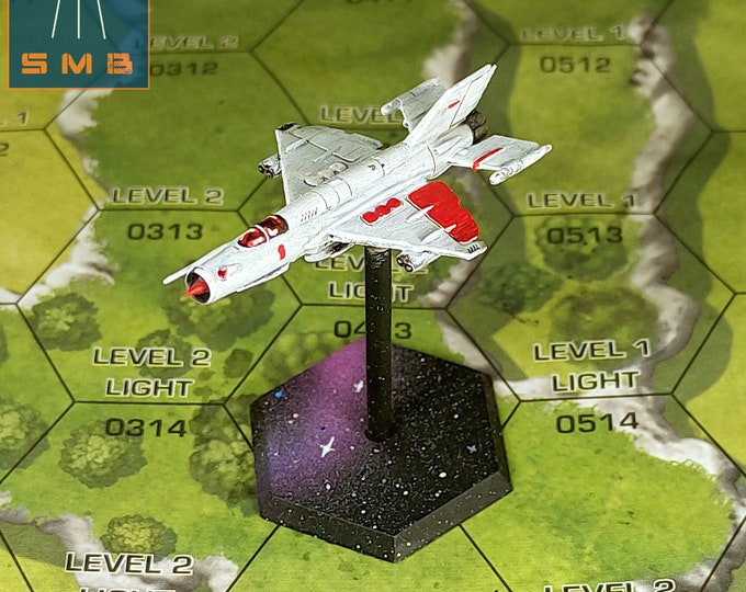 MiG 3021 (Non-Canon) - SirMortimerBombito Sculpt | Sir Mortimer Bombito | BattleTech Miniatures | For Battletech / AlphaStrike / Mechwarrior