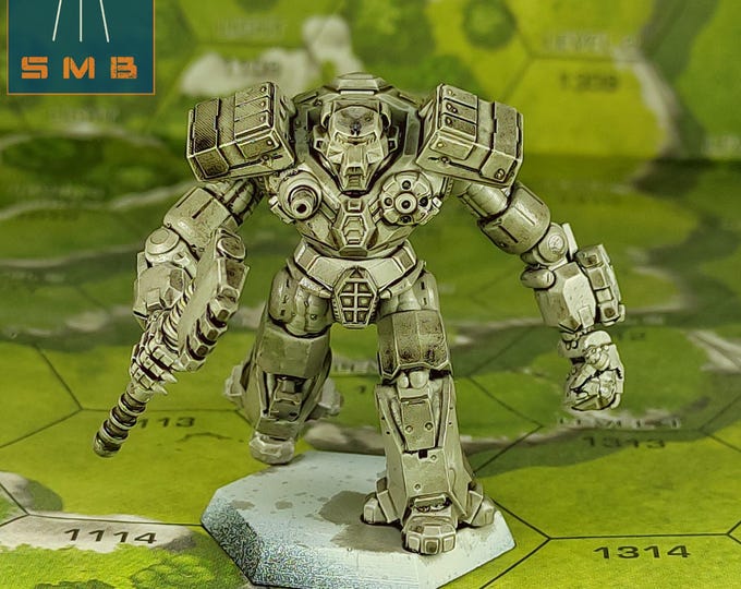 Cave Bear with Axe (XTRO Project Zhukov) | Sir Mortimer Bombito | BattleTech Miniatures | For Battletech / Alpha Strike / Mechwarrior