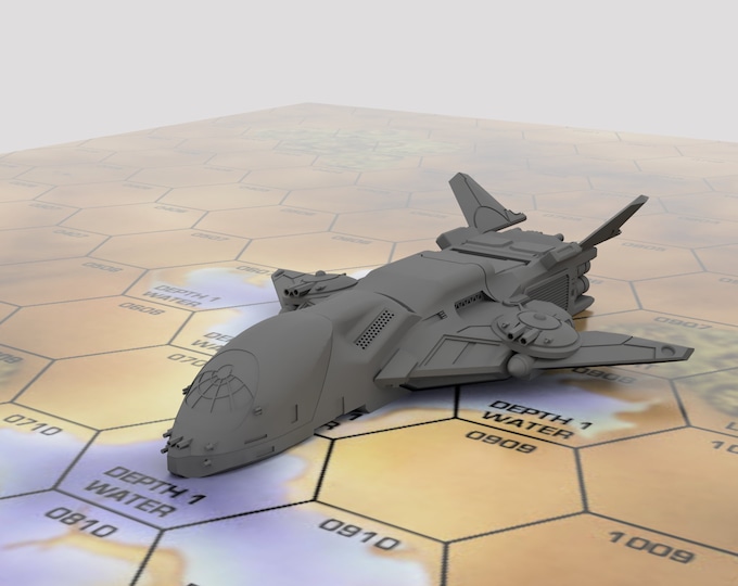 Roc Assault Dropship (XTRO Zhukov) - Mapscale | DIW Exclusive | BattleTech Miniature | Compatible with Battletech / Alpha Strike
