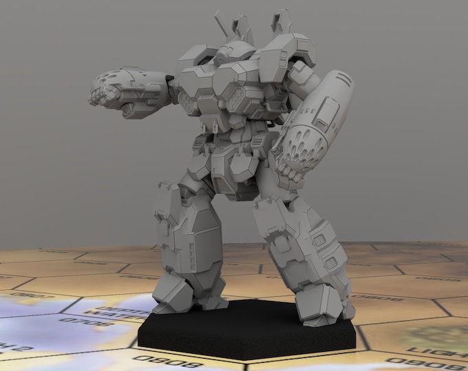 Battletech Miniatures - Crusader CRD-3R New Sculpt by Syllogy - 3D Printed on Demand