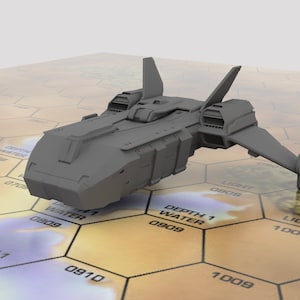 Leopard Nuseen - Mapscale Military Dropship | DIW Exclusive | American Mecha | Compatible with BT and other 6mm Tabletop Wargames