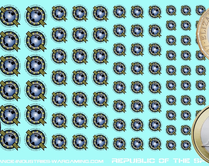 Republic of the Sphere | Premium Decals for BattleTech / Mechwarrior / Alpha Strike
