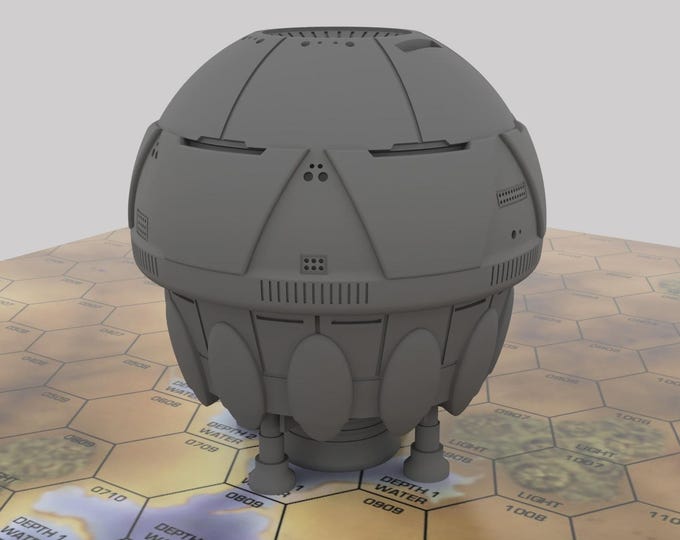 Aqueduct - Mapscale Civilian Dropship | DIW Exclusive | American Mecha | Compatible with BT and other 6mm Tabletop Wargames