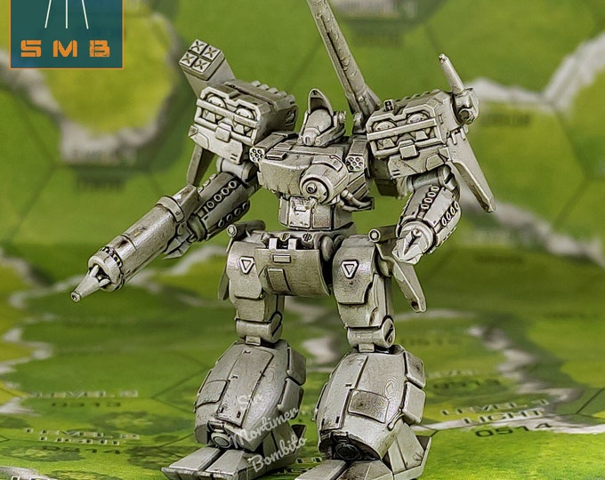 Shadow Hawk Japanese Style - SirMortimerBombito Sculpt | American Mecha | Compatible with BT and other 6mm Tabletop Wargames
