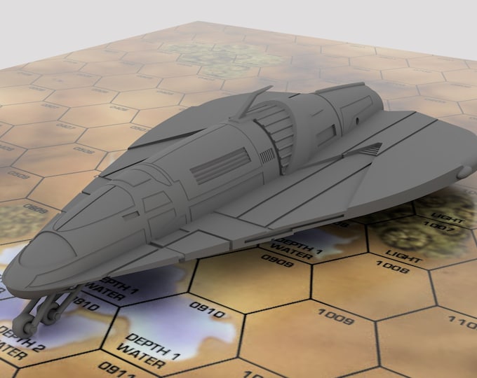 Monarch - Mapscale Civilian Dropship | DIW Exclusive | American Mecha | Compatible with BT and other 6mm Tabletop Wargames