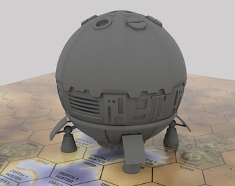 Aqueduct - Mapscale Civilian Dropship | DIW Exclusive | American Mecha | Compatible with BT and other 6mm Tabletop Wargames
