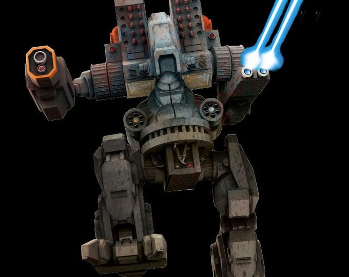 Prometheus by Brian Banzai | American Mecha | Compatible with BT and other 6mm Tabletop Wargames
