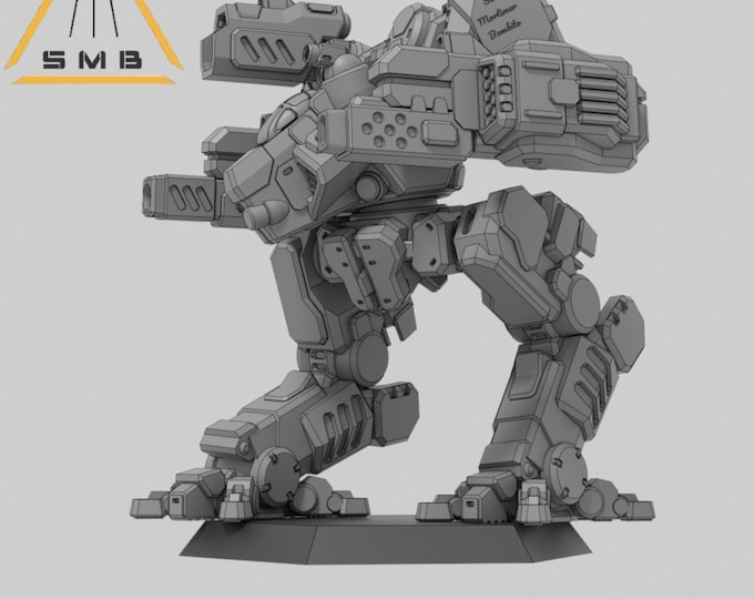 Night Wolf - SirMortimerBombito Sculpt | American Mecha | Compatible with BT and other 6mm Tabletop Wargames
