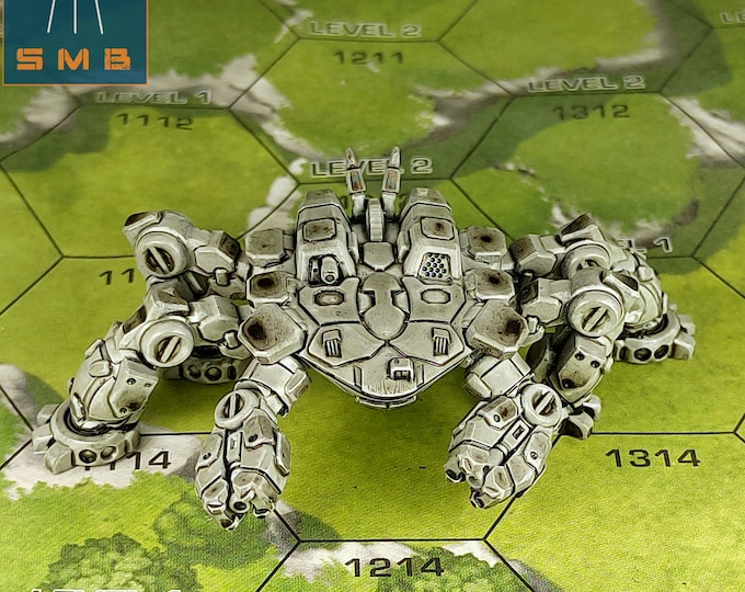 King Crab - SirMortimerBombito Sculpt | American Mecha | Compatible with BT and other 6mm Tabletop Wargames