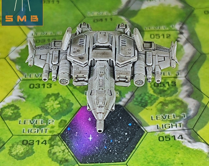 Hydaspes Aerospace Fighter - SirMortimerBombito Sculpt | American Mecha | Compatible with BT and other 6mm Tabletop Wargames