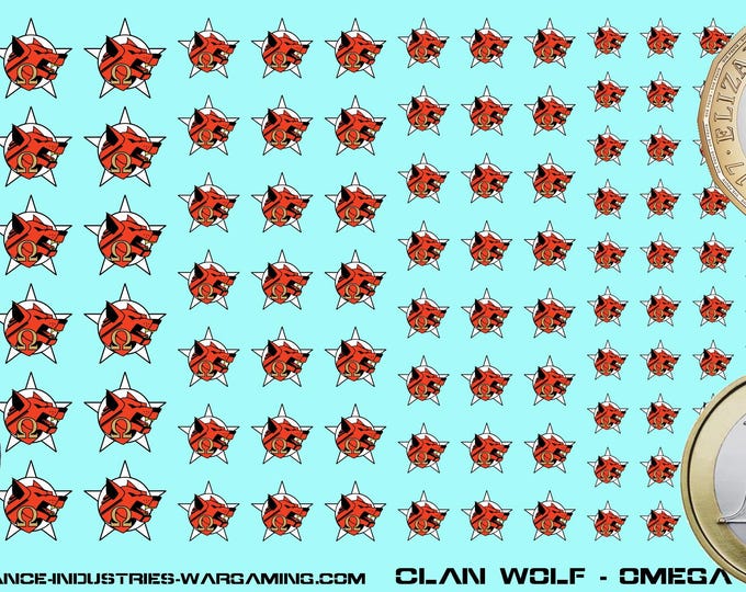 Clan Wolf - Omega Galaxy | Premium Decals for BattleTech / Mechwarrior / Alpha Strike