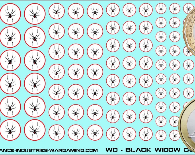 Mercenaries - Wolf's Dragoons - Black Widow Company Roundel | American Mecha | Premium Decals for battletech