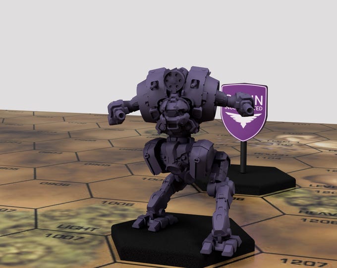 Uziel UZL-2S  - by Ronin Inc. | American Mecha | Compatible with Battletech