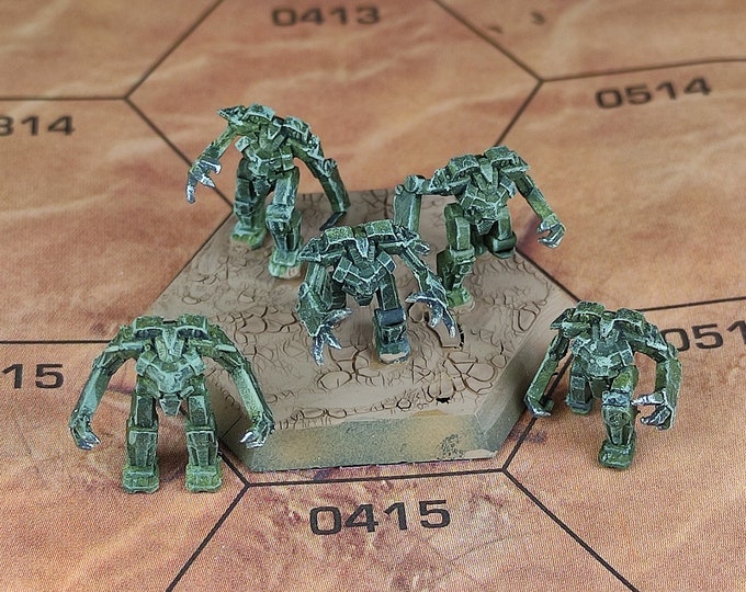 5x Ogre Power Armor - SirMortimerBombito Sculpt | BattleTech | Compatible with Battletech, Alpha Strike and Mechwarrior