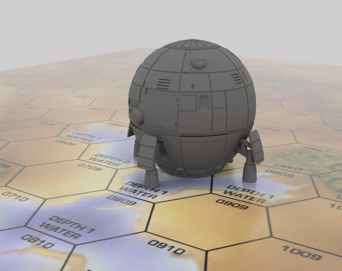 Aqueduct - Mapscale Civilian Dropship | DIW Exclusive | American Mecha | Compatible with BT and other 6mm Tabletop Wargames