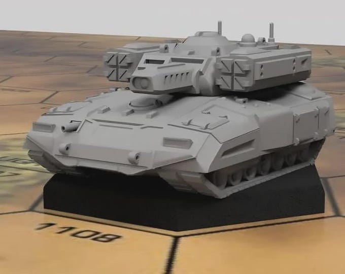 Manticore Heavy Tank | DIW Exclusive | American Mecha | Compatible with BT and other 6mm Tabletop Wargames