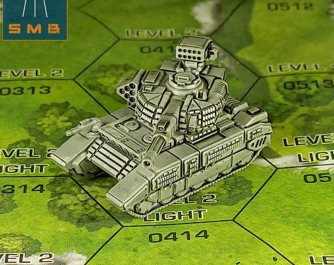 Manticore ERA Heavy Tank - SirMortimerBombito Sculpt | American Mecha | Compatible with BT and other 6mm Tabletop Wargames