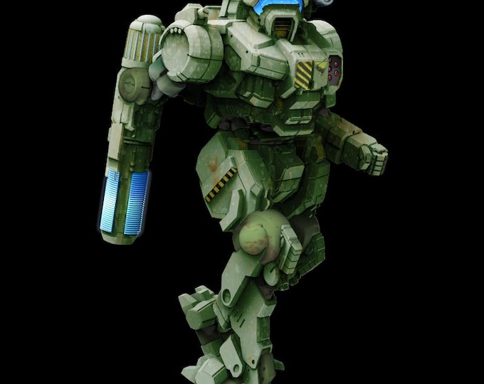 Vindicator by Brian Banzai | American Mecha | Compatible with BT and other 6mm Tabletop Wargames