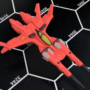 Caza aeroespacial Samurai SL-15 invisible / Exclusivo de DIW / Mecha estadounidense / Compatible con BT y otros juegos de guerra de mesa de 6 mm