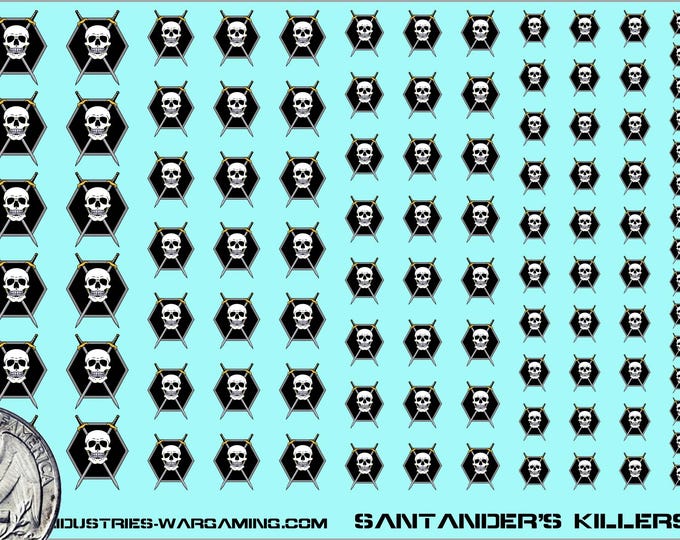 Pirates - Santander's Killers | Premium Decals for Battletech / Mechwarrior / Alpha Strike