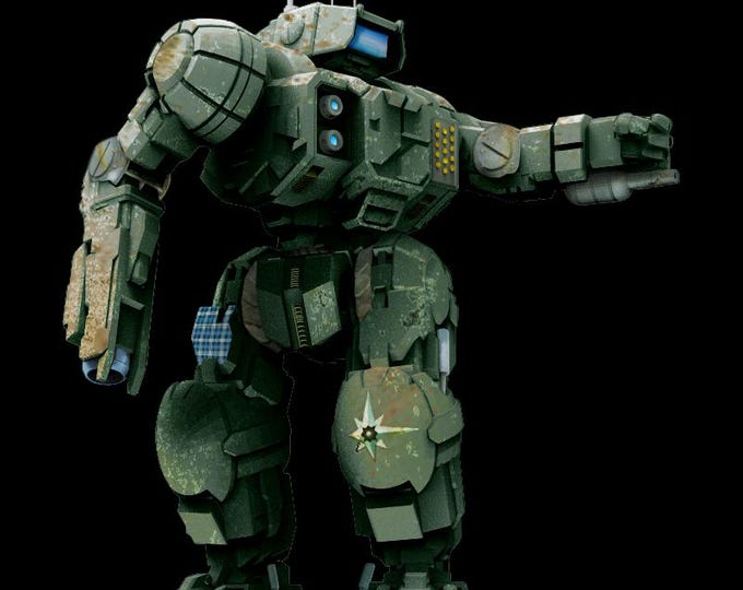 Highlander by Brian Banzai | Multiple Variants | American Mecha | Compatible with BT and other 6mm Tabletop Wargames