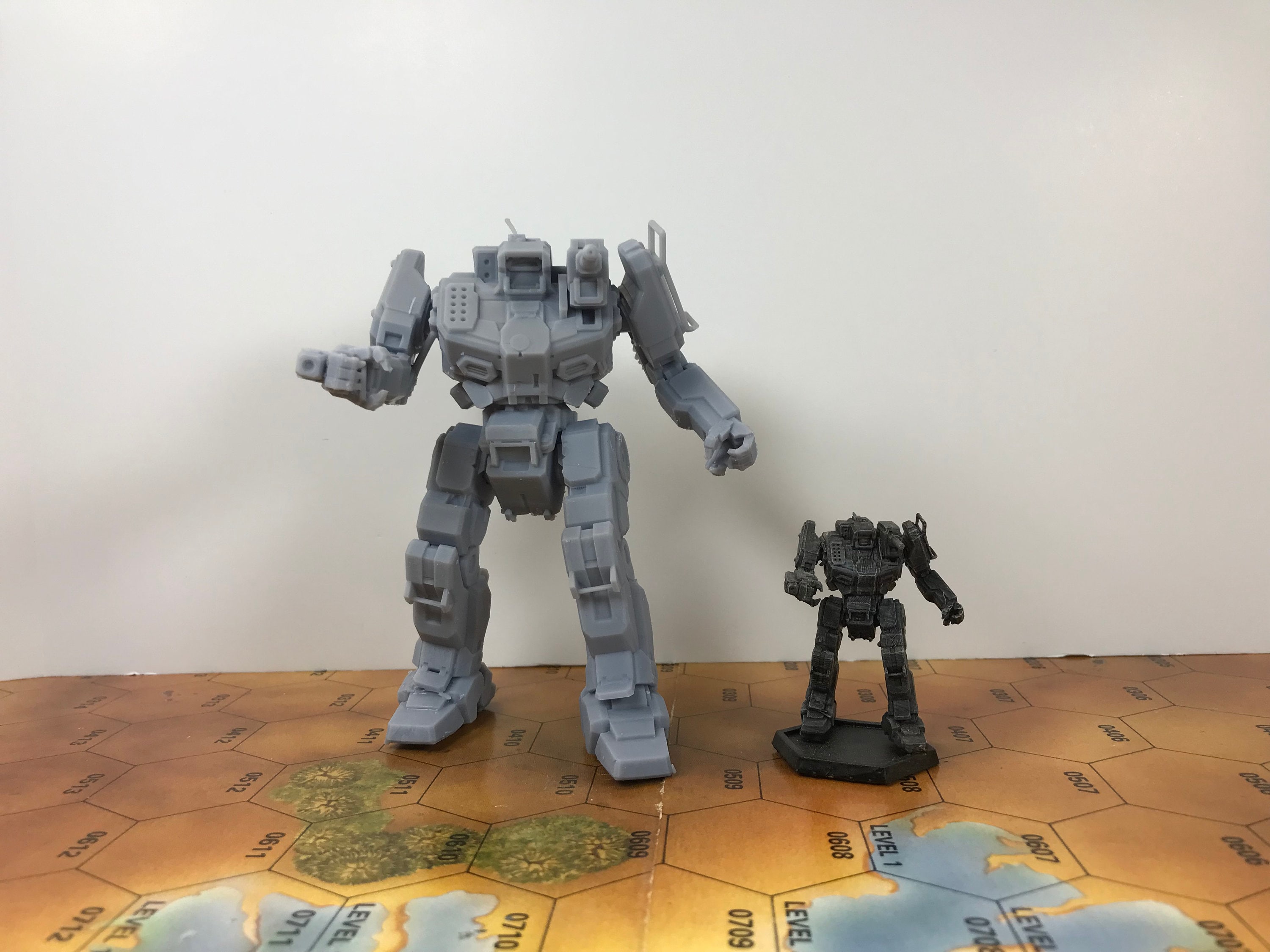 Battletech Miniatures Museum Scale Mechs MWO Style 3D Printed on Demand 