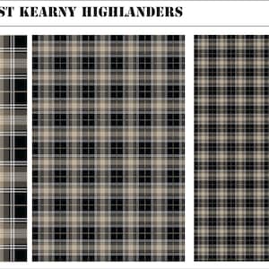 Tartan Patterns - Waterslide Decals | American Mecha | Compatible with BT and other 6mm Tabletop Wargames 1st Kearny High'ders