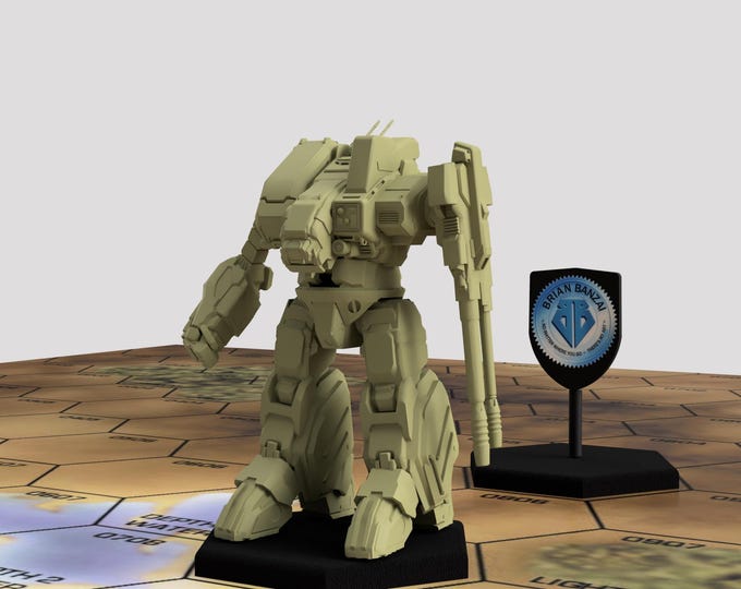 Queen of Hearts Frankenmech by Brian Banzai | American Mecha | Compatible with BT and other 6mm Tabletop Wargames