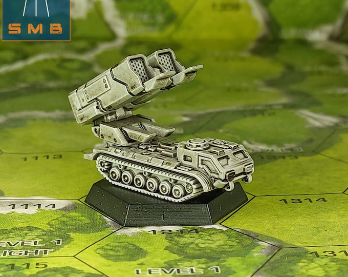 LRM Carrier C (Multiple Variants) - SirMortimerBombito Sculpt | American Mecha | Compatible with BT and other 6mm Tabletop Wargames
