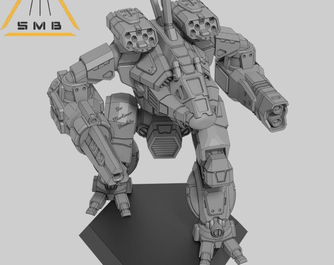 Alpha Wolf B - SirMortimerBombito Sculpt | American Mecha | Compatible with Battletech