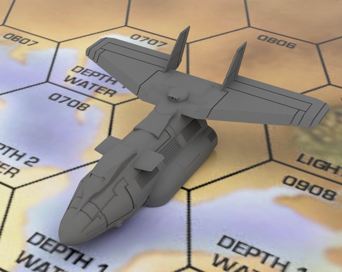 Leopard CV Compact - Mapscale Military Dropship | DIW Exclusive | Compatible with BT/American Mecha and other tabletop games