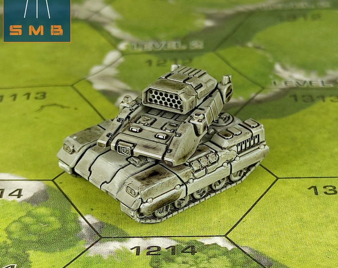 Hunter Light Support Tank - SirMortimerBombito Sculpt | American Mecha | Compatible with BT and other 6mm Tabletop Wargames