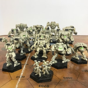 Klan Invasionスターターパック（クランオムニとバトルアーマー17個＋ヘックスベース）｜アメリカンメカ｜BTおよびその他6mmウォーゲームと互換性あり