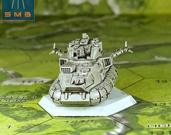 Drillson Hover Tank - SirMortimerBombito Sculpt | American Mecha | Compatible with BT and other 6mm Tabletop Wargames