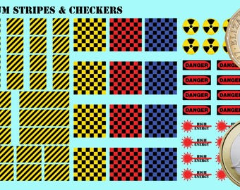 Generic Markers - Premium Waterslide Decals | American Mecha | Compatible with BT and other 6mm Tabletop Wargames