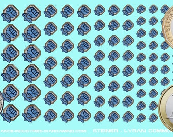 Lyran Commonwealth - House Steiner | Premium Decals for BattleTech / Mechwarrior / Alpha Strike