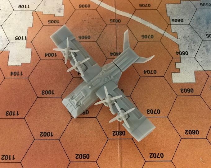 KC-9 King Karnov VTOL | DIW Exclusive  Compatible with American Mecha and other 6mm Tabletop Wargames