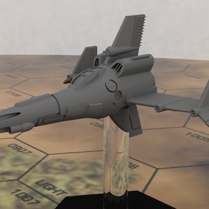 Caza aeroespacial Corsair / Exclusivo de DIW / Mecha estadounidense / Compatible con BT y otros juegos de guerra de mesa de 6 mm