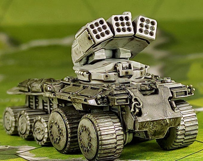 Shoden Assault Vehicle - SirMortimerBombito Sculpt | American Mecha | Compatible with BT and other 6mm Tabletop Wargames