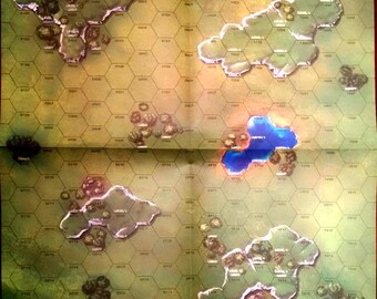 Hills for Grassland Open Terrain #3 Mapsheet - 3D Printed Terrain & Hills compatible with BT/American Mecha