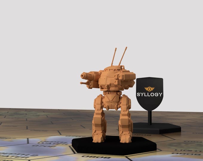 Urbanmech IIC "Ashke" | Special Variant by Syllogy | American Mecha | Compatible with BT and other 6mm Tabletop Wargames