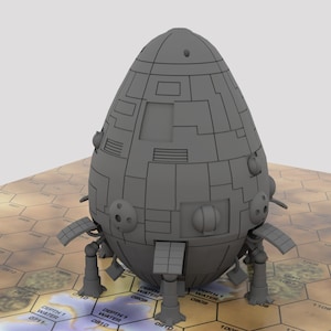 Overlord - Mapscale Military Dropship | DIW Exclusive | American Mecha | Compatible with BT and other 6mm Tabletop Wargames